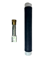 Copper 1-hole compression lug kit with SNAP tool-free connector including insulation, side angle